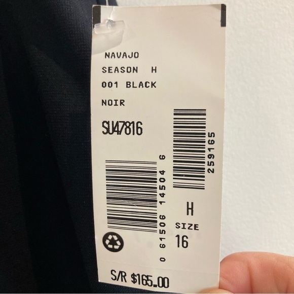 STUDIO JAX Sz 16 Front Zipper Pockets Slit Straight Line Unlined Maxi Skirt NEW - Picture 8 of 11